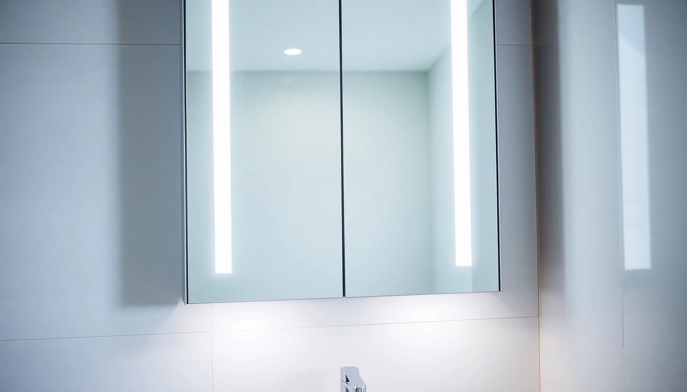 Optimale badezimmer spiegelschränke beleuchtung mit eleganter Lichtgestaltung und modernem Design.