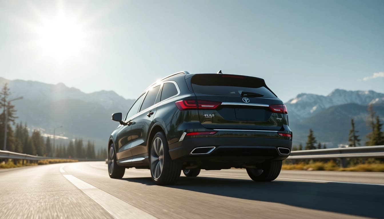 Experience luxury car service vancouver to whistler with stunning mountain vistas and a sleek SUV.