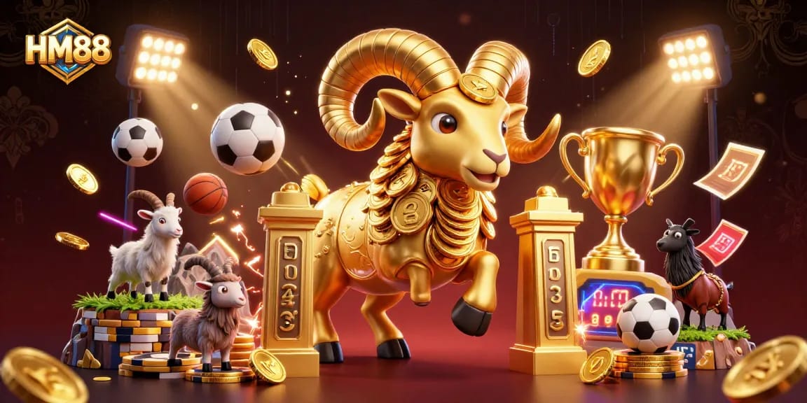 Experience thrilling gambling action at HM88 with vibrant characters and dynamic game elements.