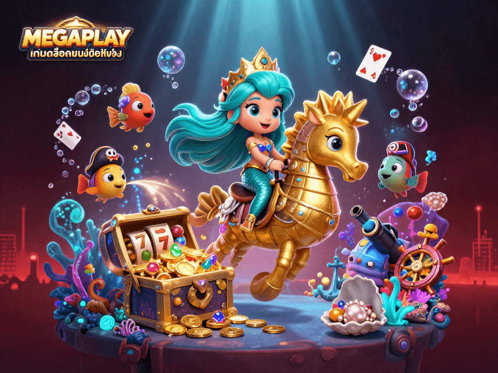 MEGAPLAY เกมสล็อตบนมือถือ เล่นเกมยิงปลา สนุกเพลิดเพลิน มีโบนัสและสิทธิพิเศษมากมาย