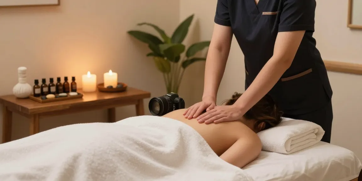 Expert 안산출장안마 service in a calming home spa environment with professional setup.