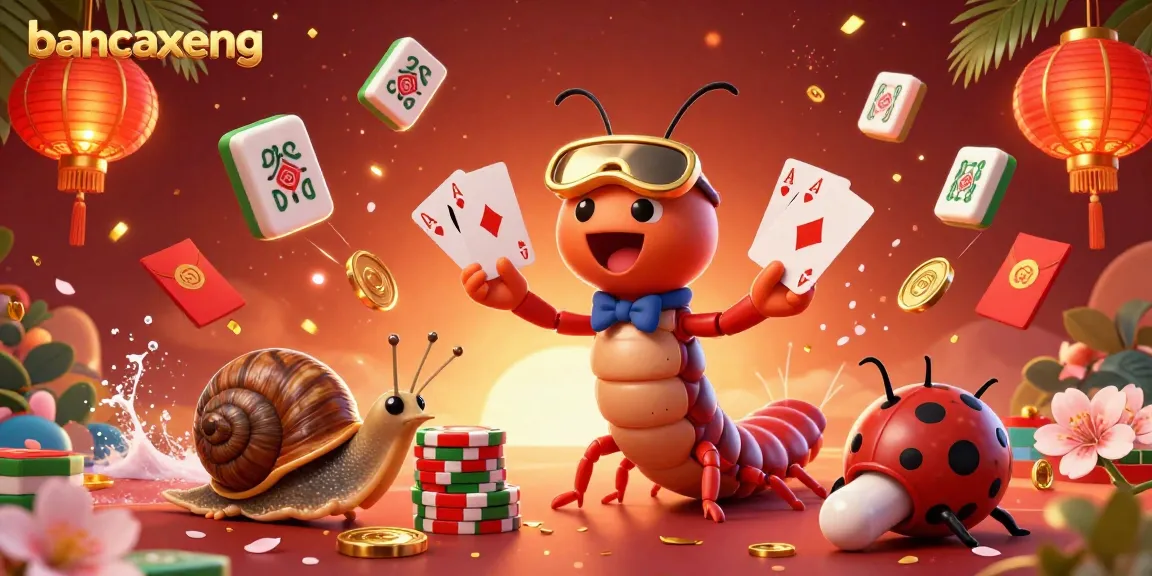 bancaxeng promotes exciting gameplay with a unique 3D millipede dealer and vibrant casino elements.
