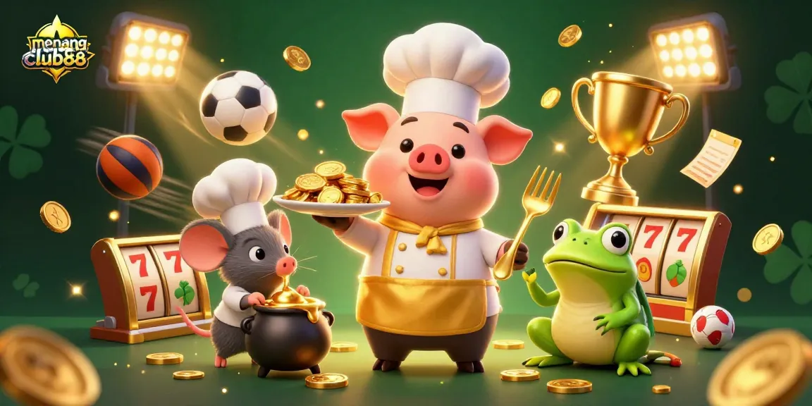 Engage with menangclub88’s lively atmosphere of gold coins and sports betting excitement.