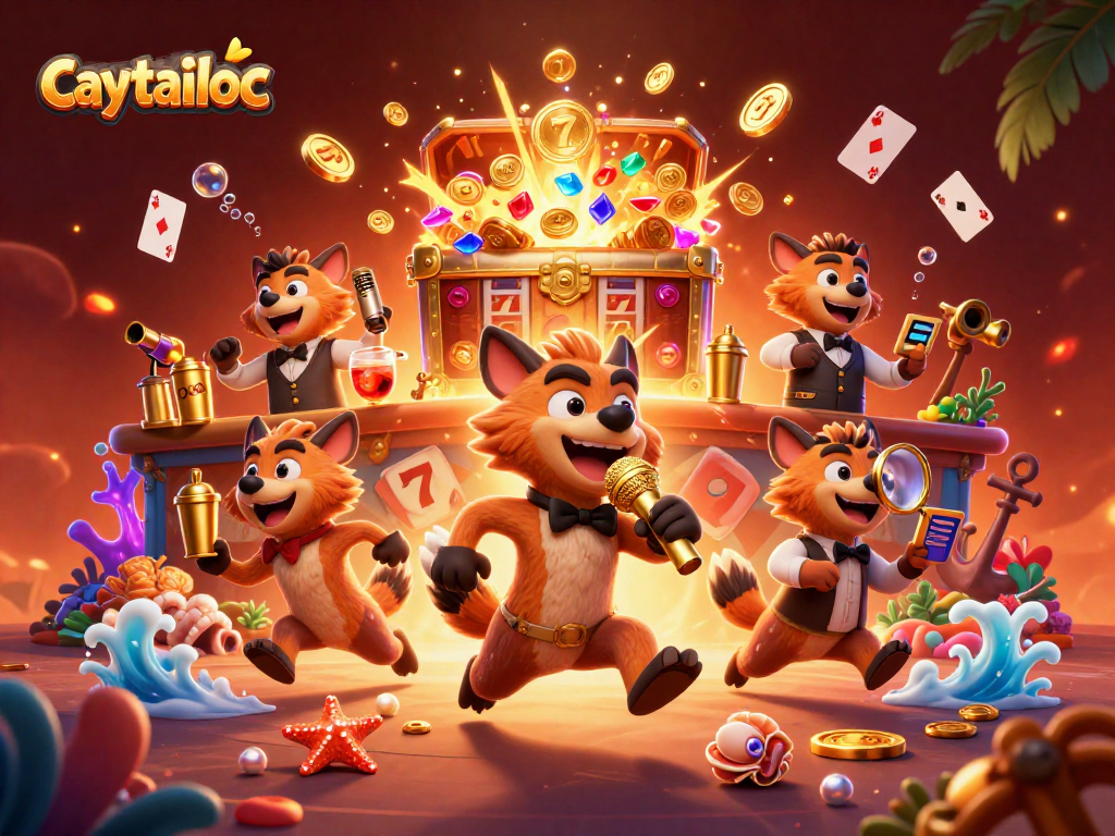 Experience caytailoc's vibrant casino adventure with hyenas and exciting slot reels
