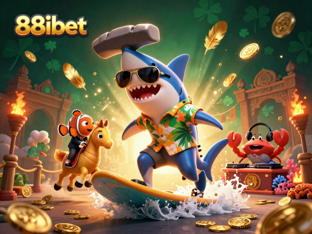 Experience exciting gameplay with 88ibet, featuring a dynamic 3D underwater themed illustration.