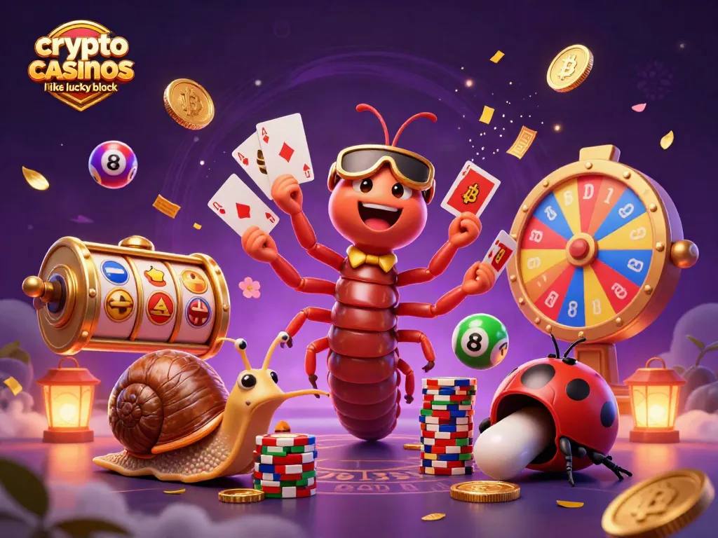 Experience the thrill of crypto casinos like Lucky Block with vibrant symbols and lively gameplay.
