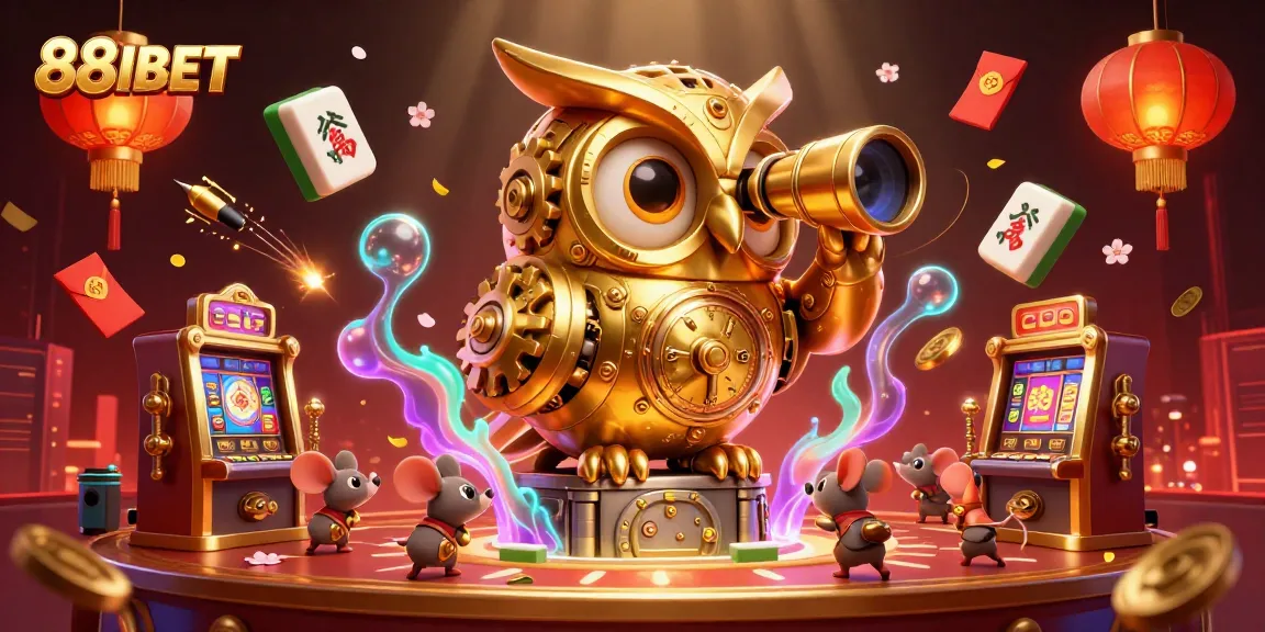 Experience thrilling gaming action at 88IBET's vibrant casino floor with lively character dynamics.
