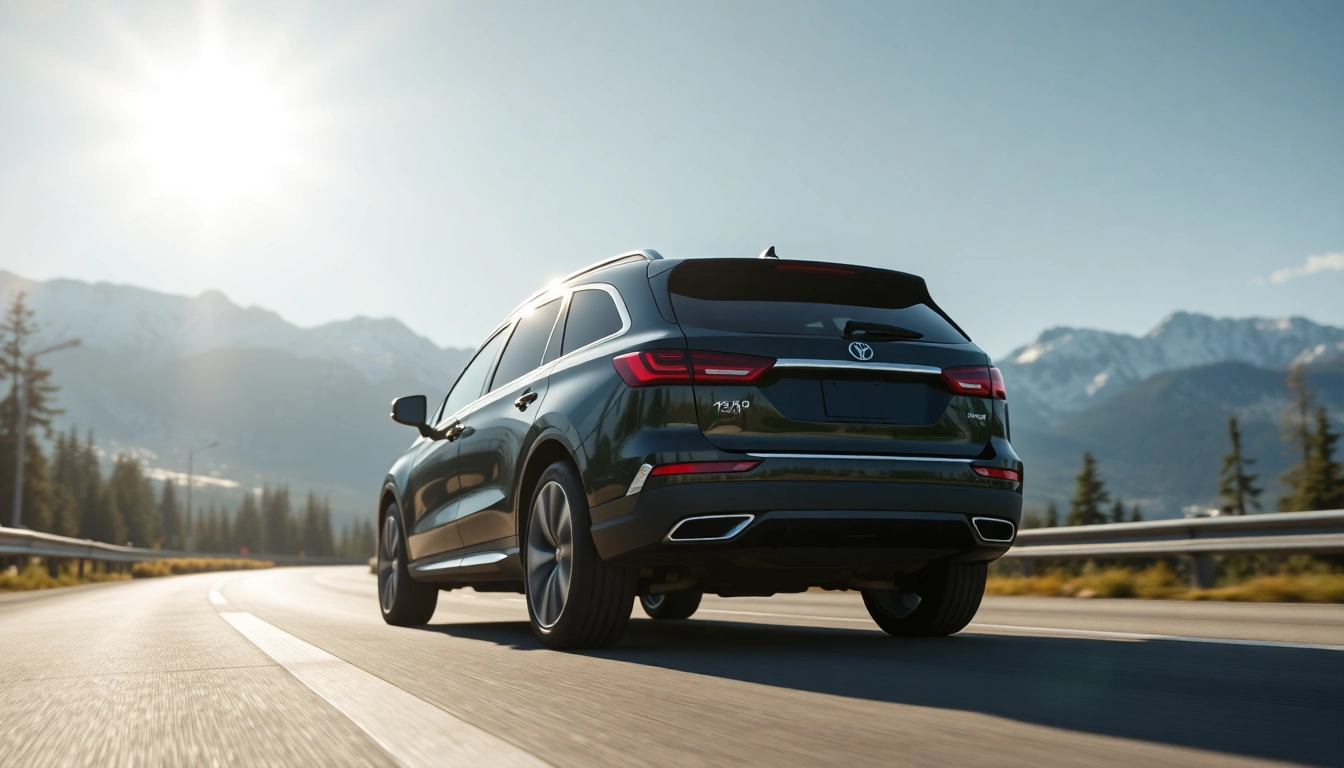 Experience luxury car service vancouver to whistler with stunning mountain vistas and a sleek SUV.