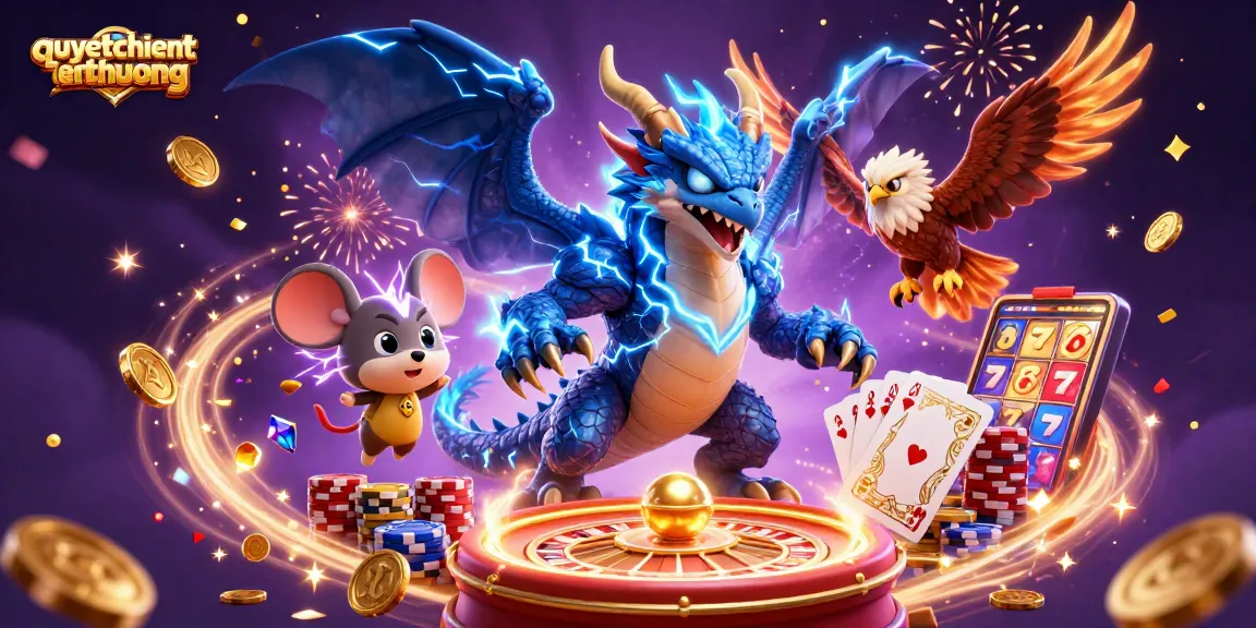 Engage in the thrilling world of quyetchientienthuong as powerful creatures unleash jackpots with vibrant gems.