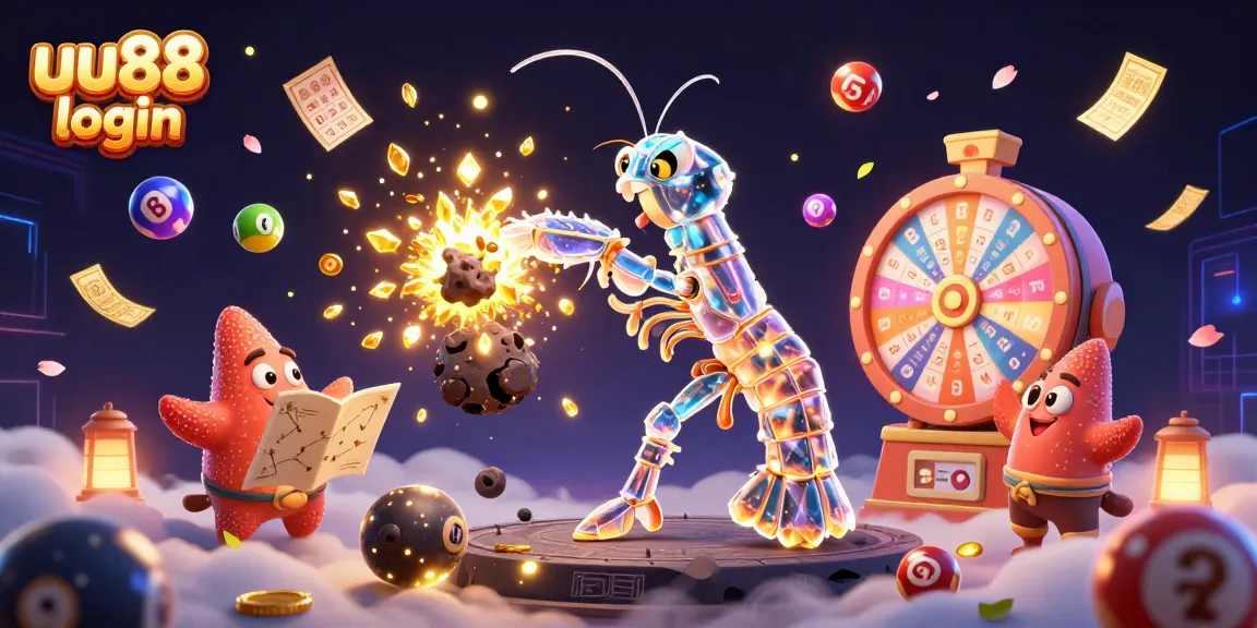 Join the uu88 login adventure with a vibrant casino-themed scene filled with exciting elements.