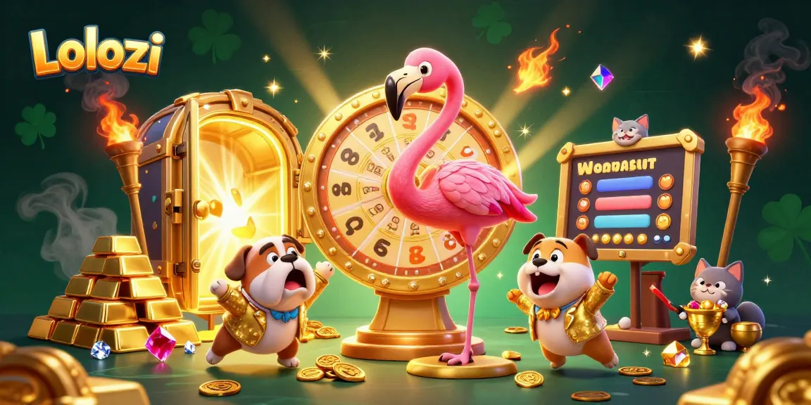 Lolozi showcases a thrilling prize wheel moment in an ultra-detailed casino scene.