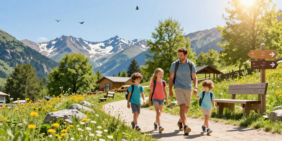 Family enjoying the mantra88 login adventure at a mountain resort, capturing joyful exploration.