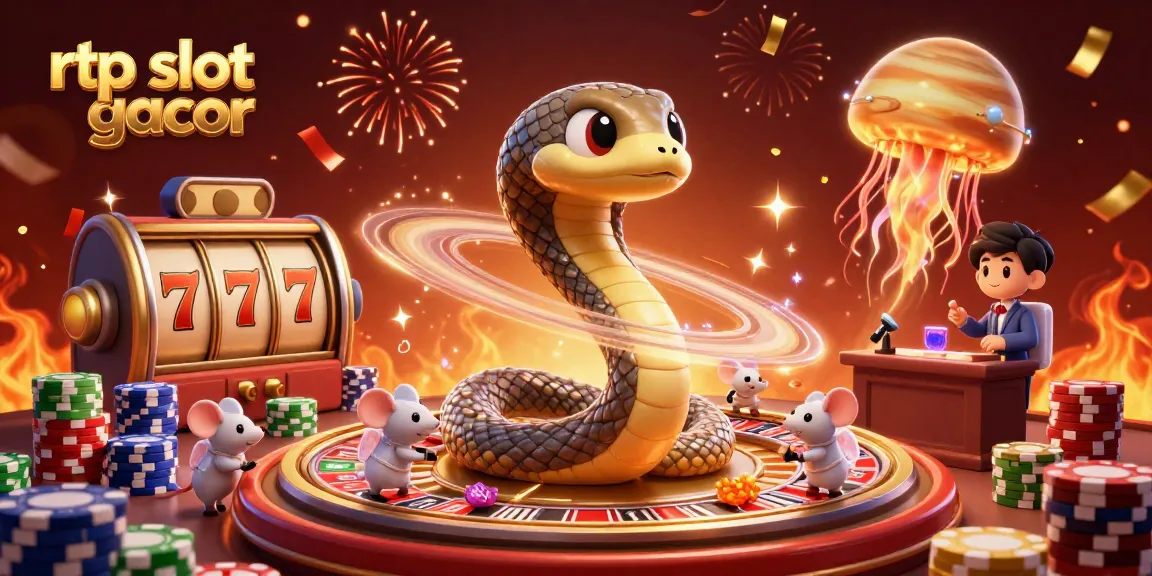 Perhatikan rtp slot gacor yang dijelaskan dengan simbol keberuntungan dan elemen permainan slot di gambar ini.