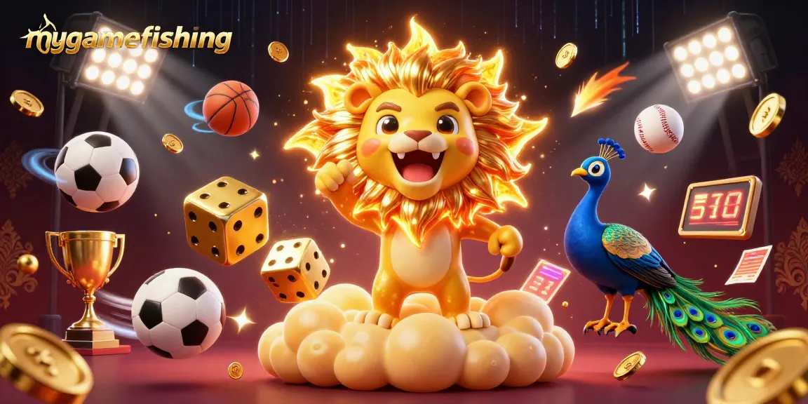 Enhance your mygamefishing experience with this vibrant illustration, showcasing dynamic betting actions and a lively casino atmosphere.