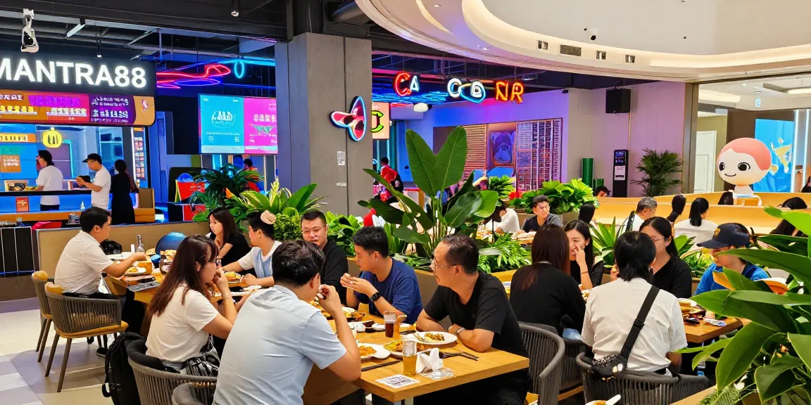 Engaging scene at MANTRA88 with diverse visitors enjoying entertainment, highlighting mantra88 login.