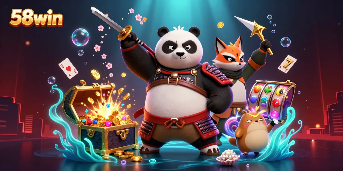 Engage in thrilling gameplay at 58win with vibrant casino elements and dynamic characters.
