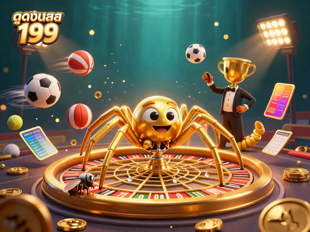Experience live betting action of ดูบอลสด 199 with dynamic sports elements and vibrant details.