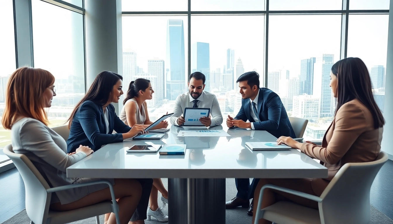 Engaging management consulting services sacramento experts collaborating in a modern office setting.