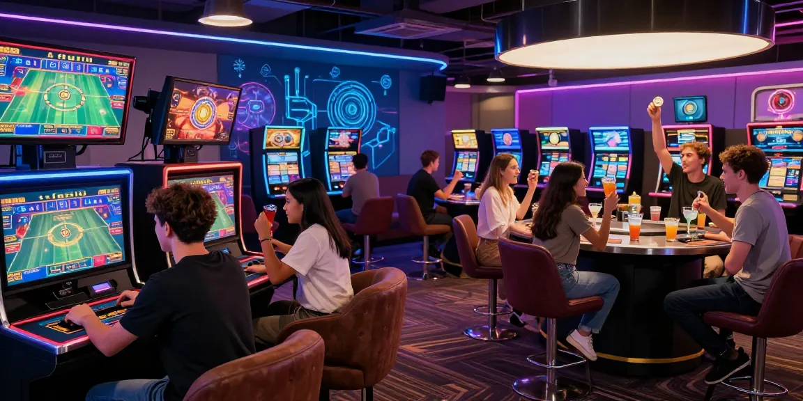 Players enjoying an immersive experience at a crypto casino with modern gaming setups.