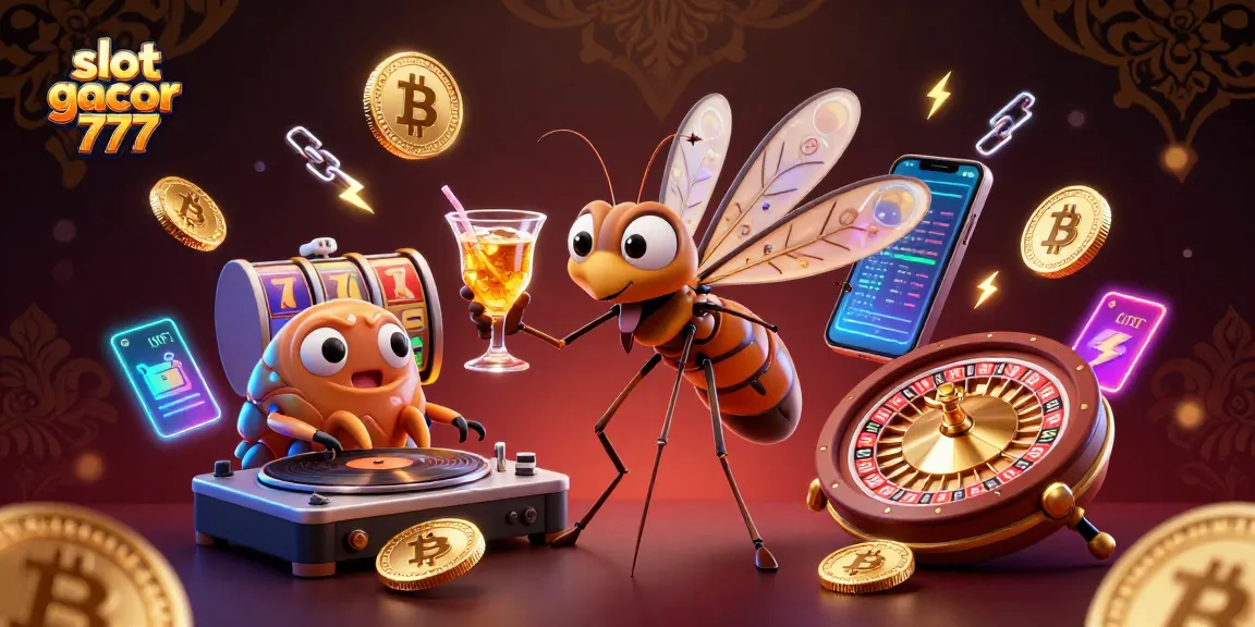 Spin the golden roulette wheel with slot gacor 777 in a 3D casino scene filled with vibrant crypto elements.