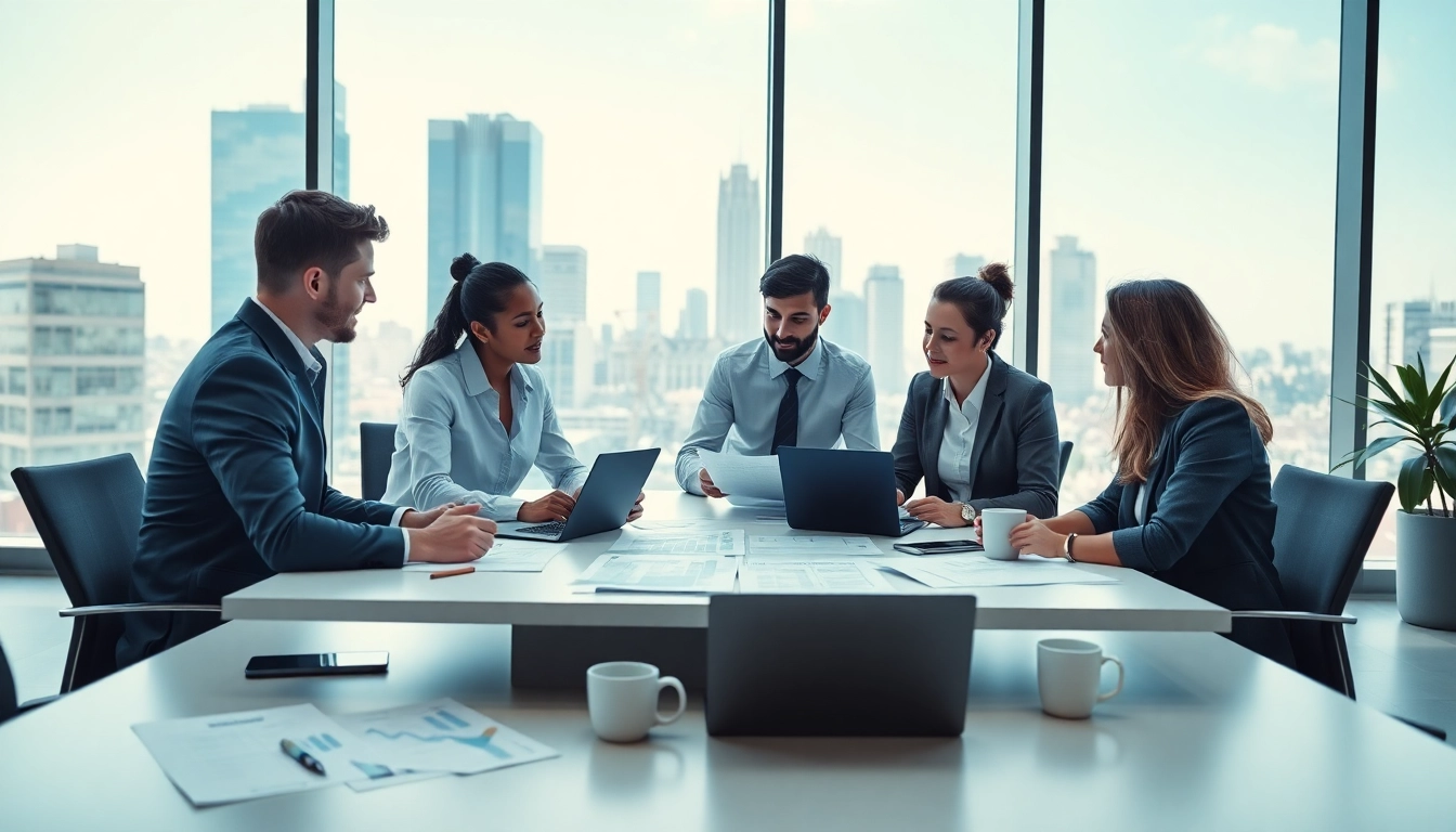 Evaluate EE vs Three business plans in a collaborative office setting with professionals.