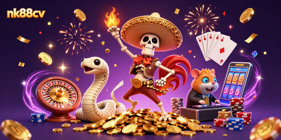 Experience thrilling action at nk88cv with vibrant casino characters and dynamic game elements.