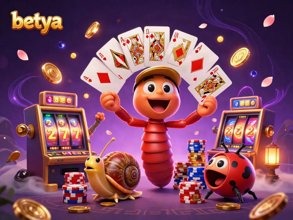 Spin the reels at Betya with exciting characters and vibrant casino elements!
