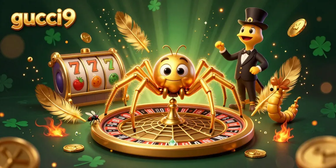 Join the betting excitement at gucci9 with a dynamic scene featuring interactive casino elements.