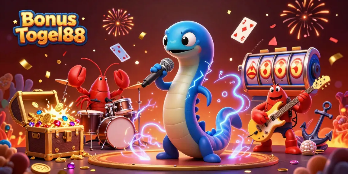 Experience thrilling wins with Bonus Togel88 in this vibrant underwater casino scene filled with excitement.