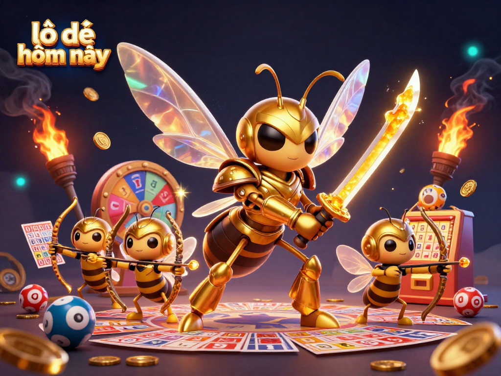 Engage in lô đề hôm nay with captivating lottery elements and dynamic 3D illustration.